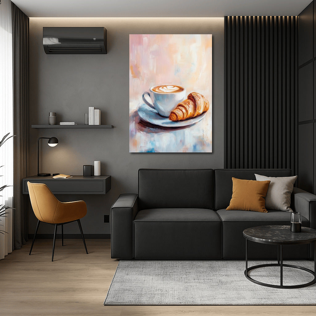 Morning Waltz of Latte and Croissant