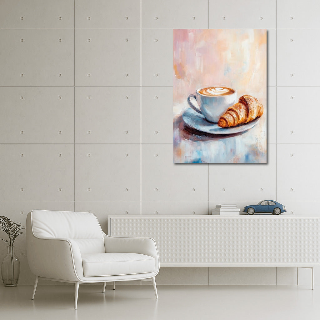 Morning Waltz of Latte and Croissant