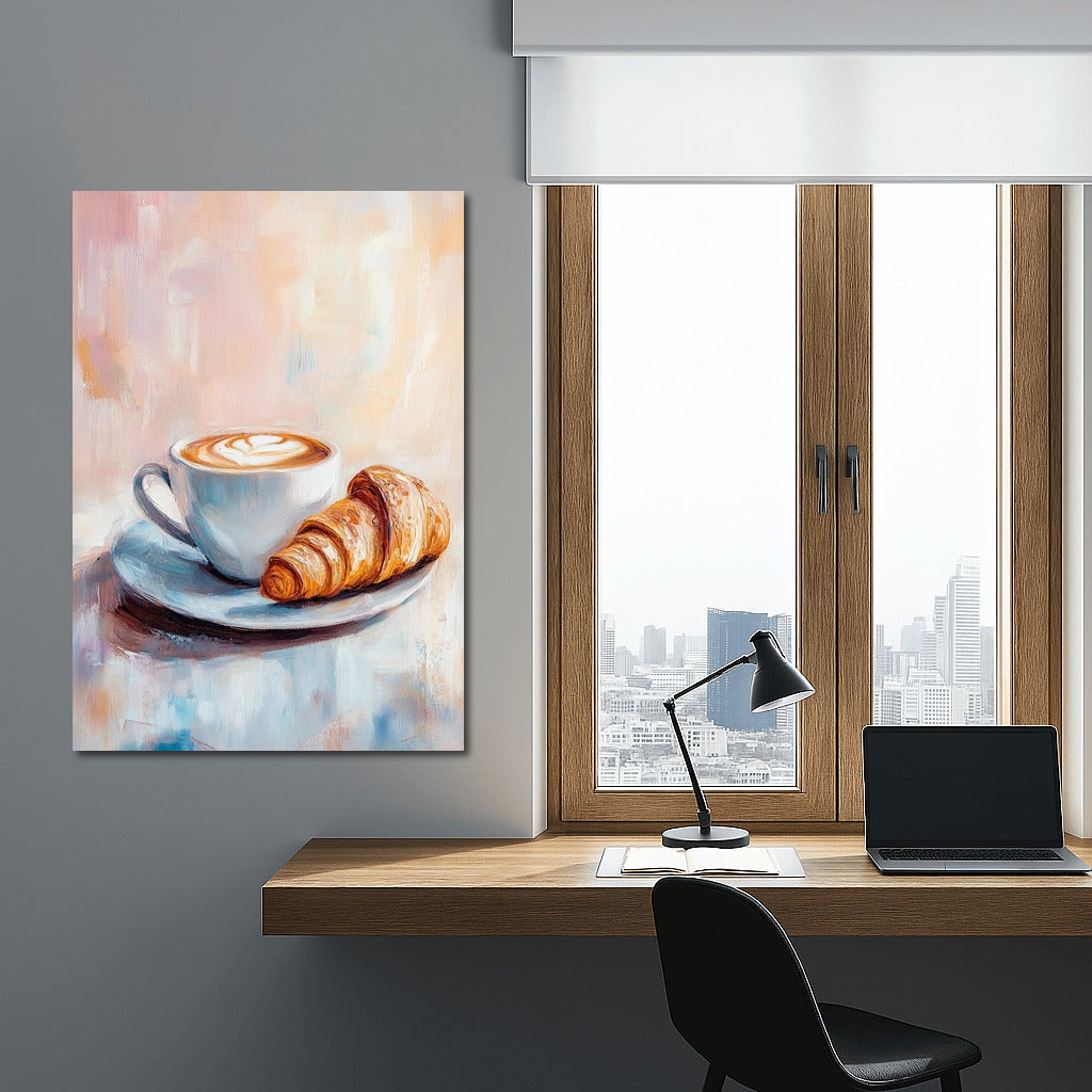 Morning Waltz of Latte and Croissant