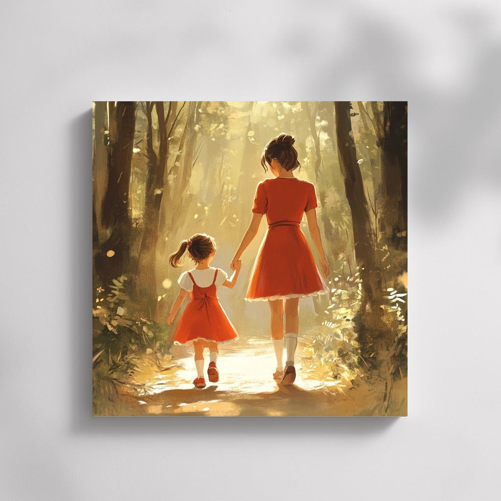 The Warmth of Forest Paths: Unity in Red
