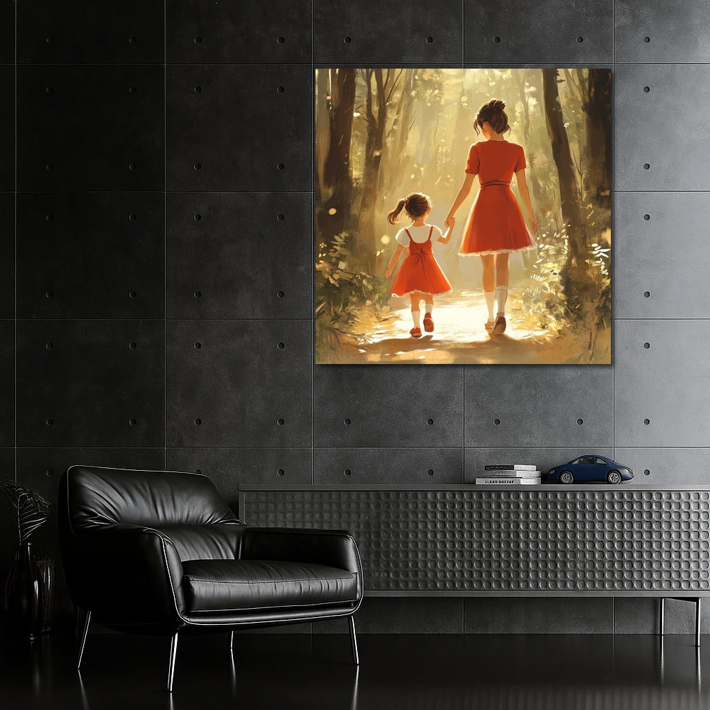 The Warmth of Forest Paths: Unity in Red