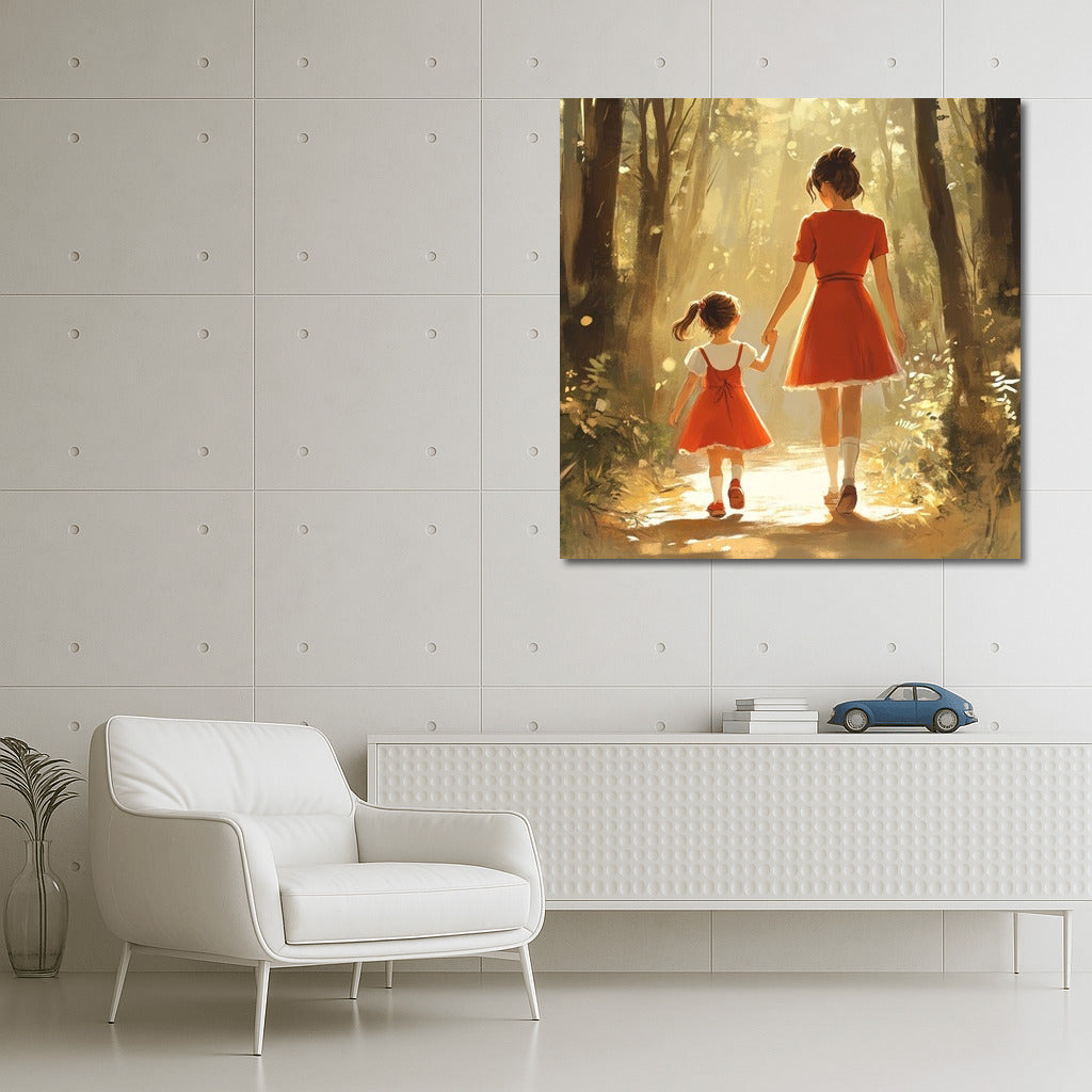 The Warmth of Forest Paths: Unity in Red