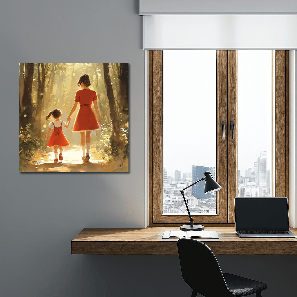 The Warmth of Forest Paths: Unity in Red