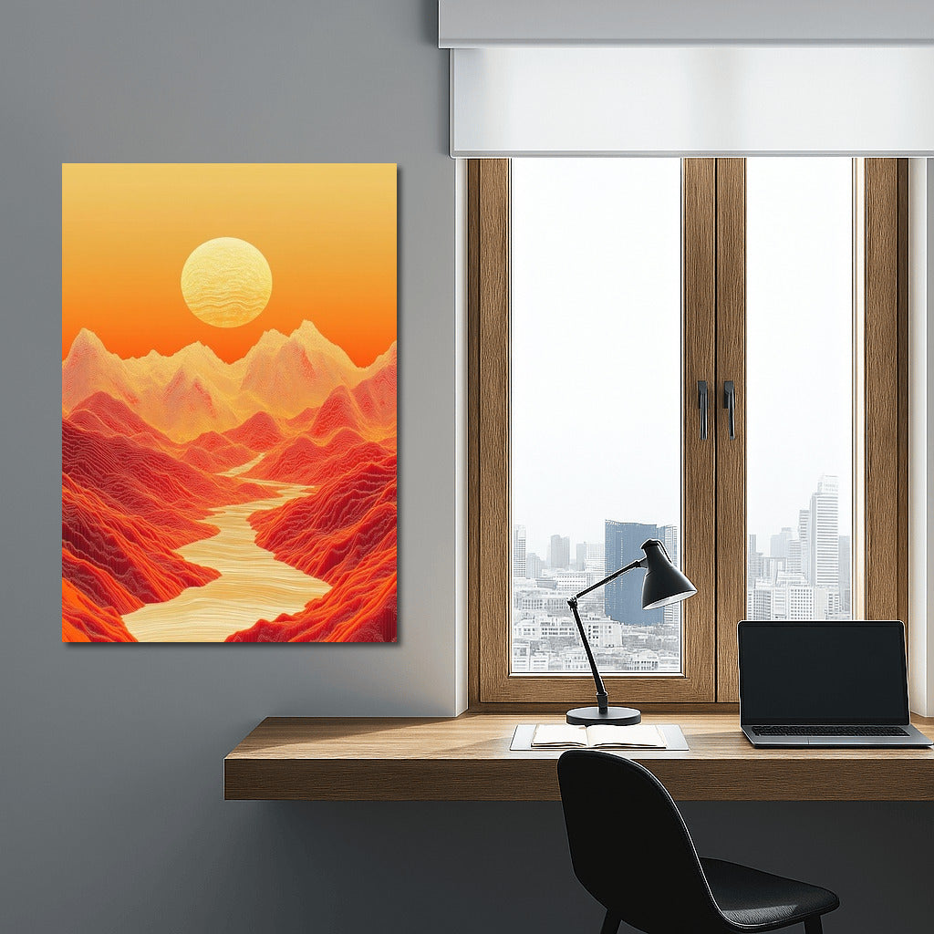 Sunset Peaks: The Glow of Dreams
