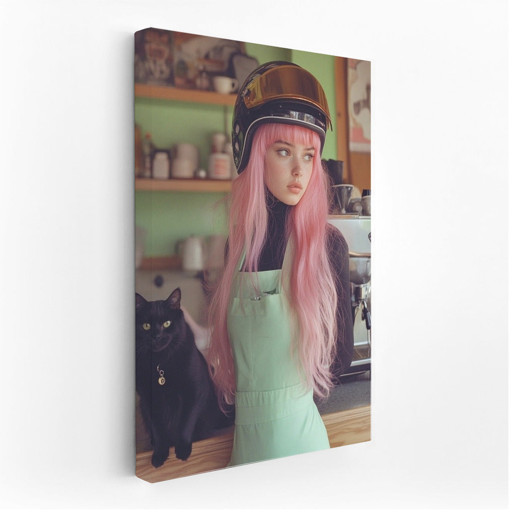Pink Whisper in the Cafe