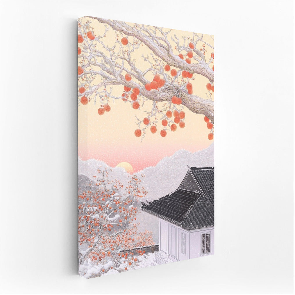 Berries in the Snow Curtain
