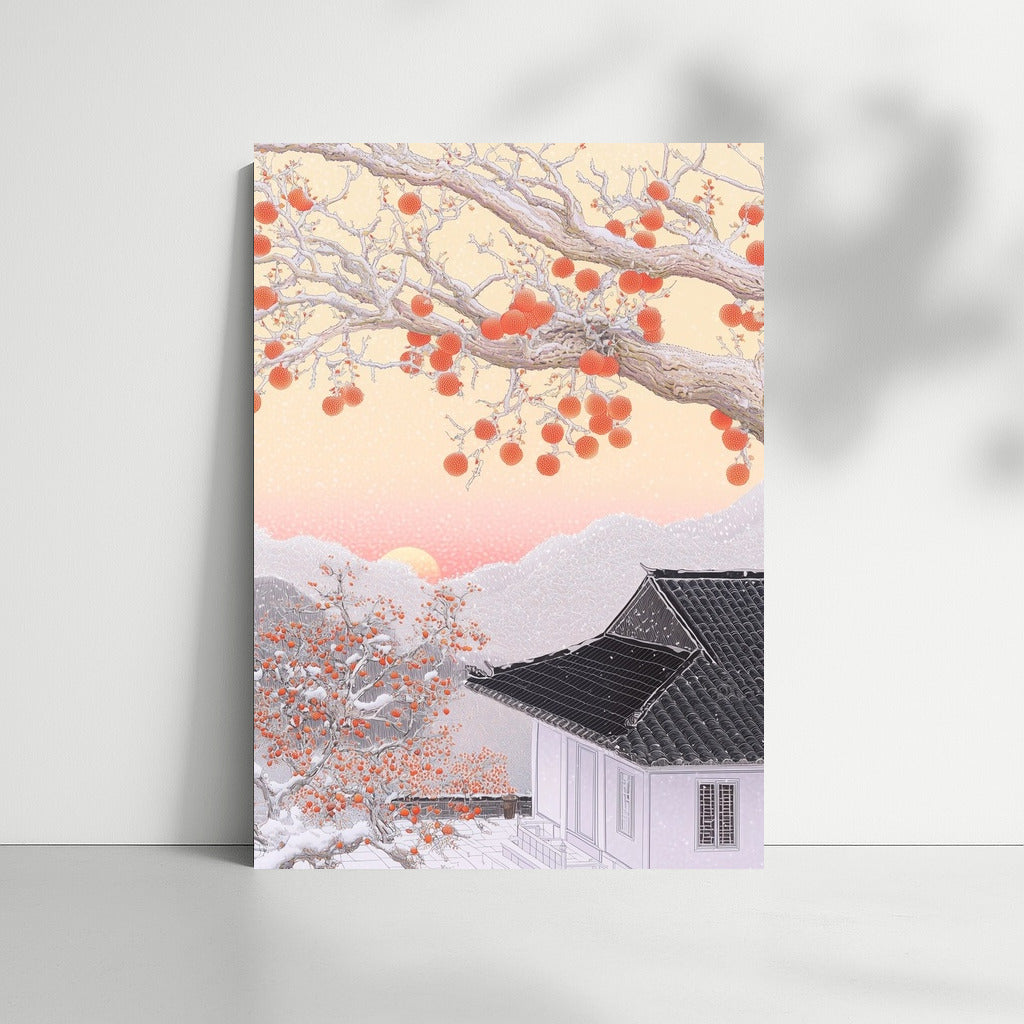 Berries in the Snow Curtain
