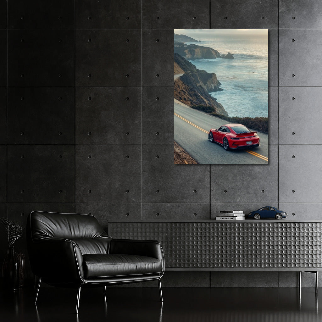 Red Whirlwind at the Seashore