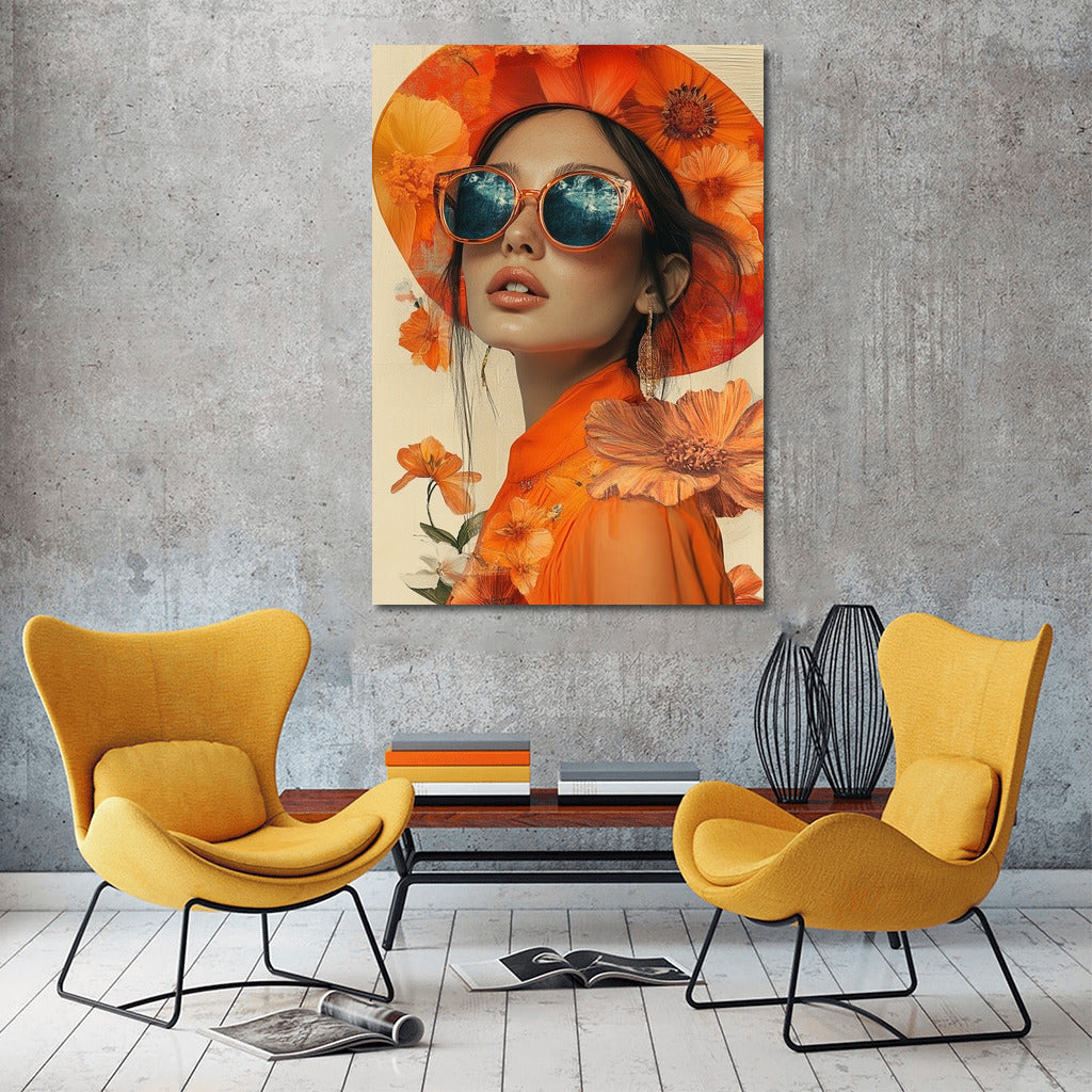 Flower Muse in Orange