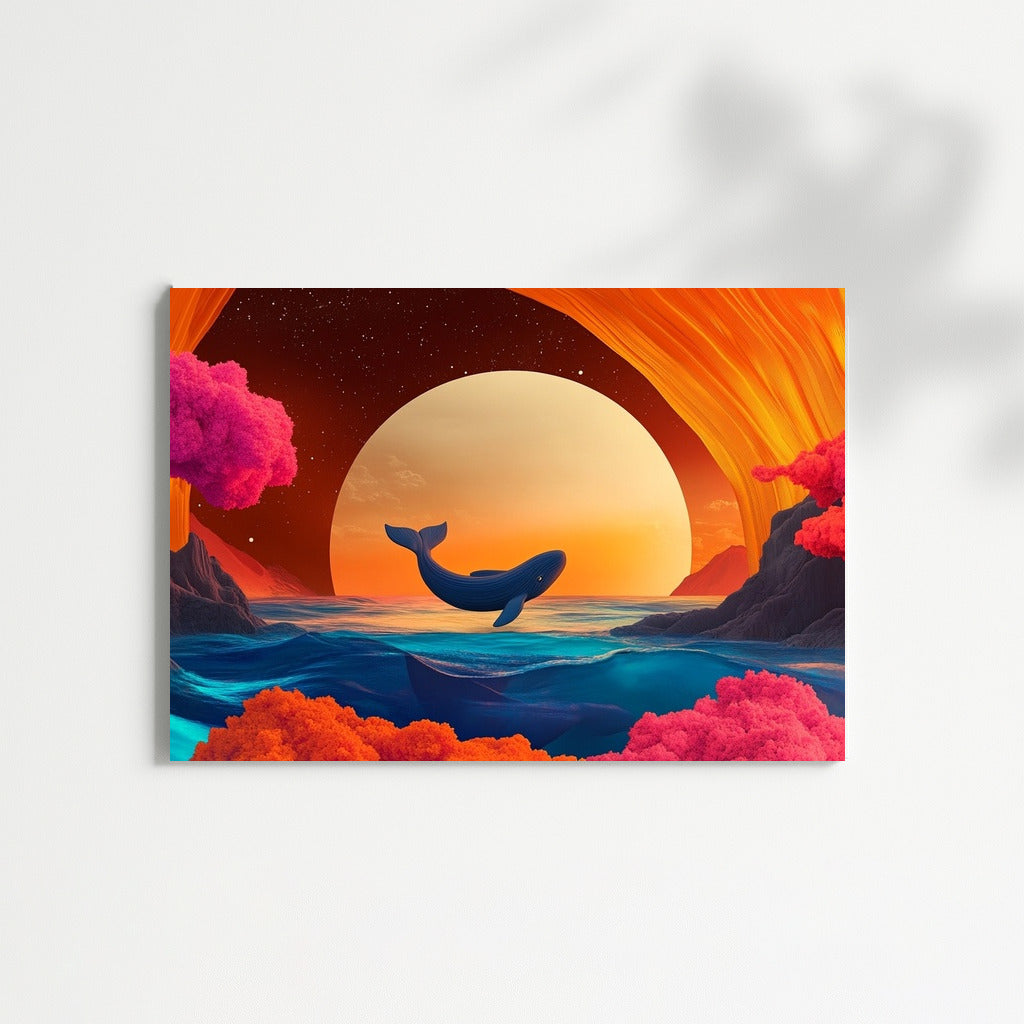 Flight of the Whale in the Sunset Tale