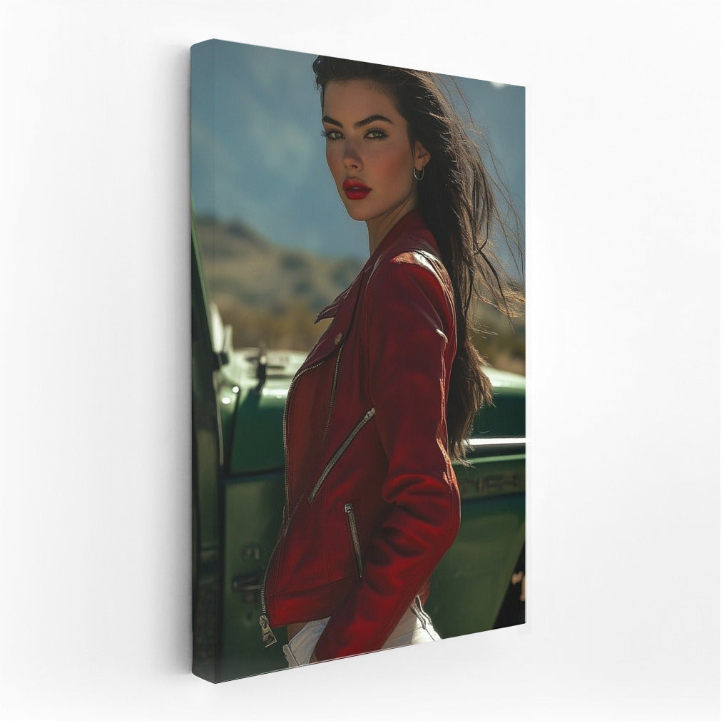 Rebel in a Green Jeep: Freedom in Red