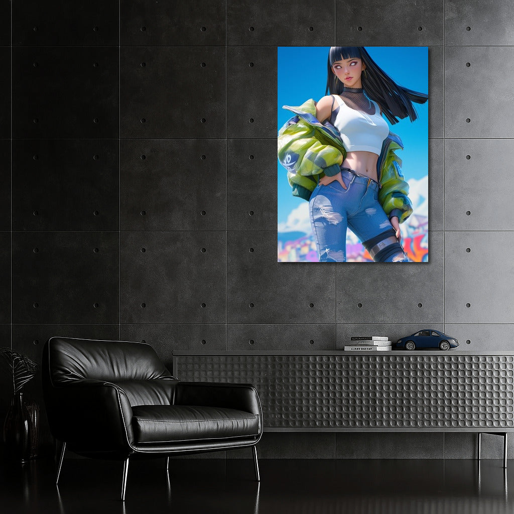 Urban Muse in Bright Clothes