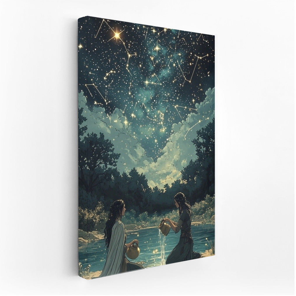 Star Reflection: Night Symphony by the Pond