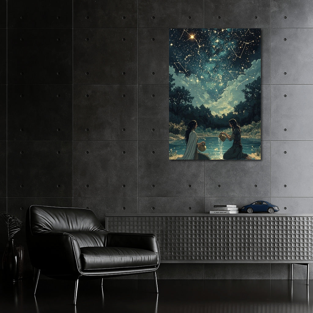 Star Reflection: Night Symphony by the Pond