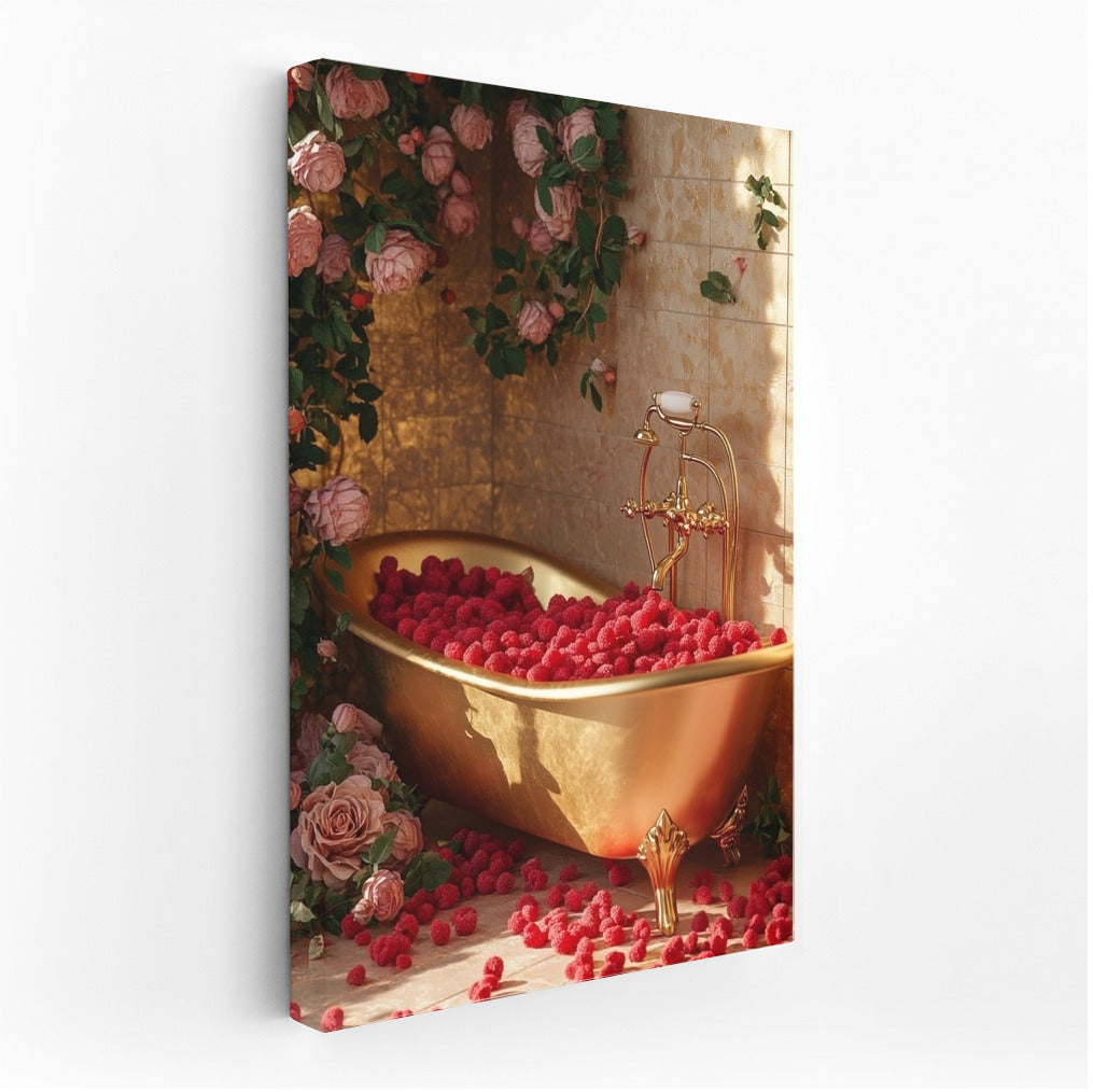 Raspberry Delight: Roses and Bath