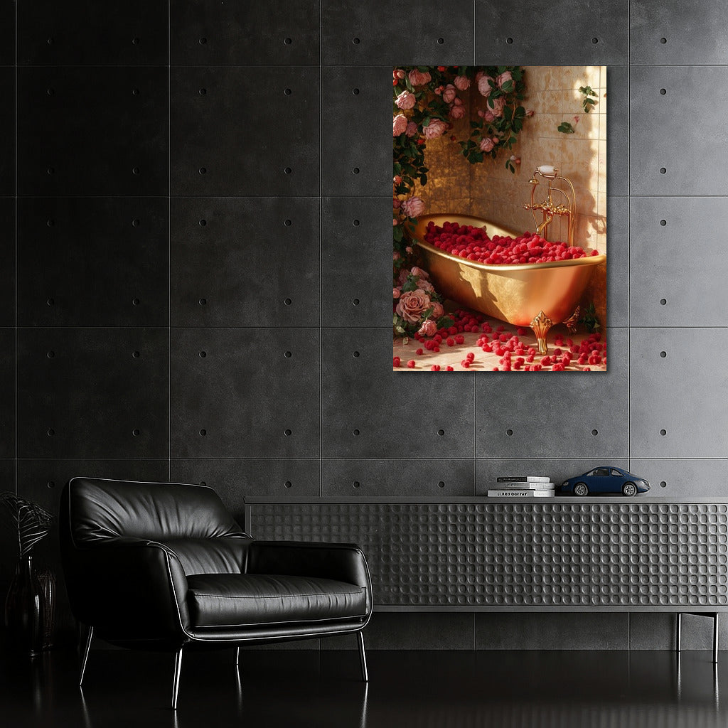 Raspberry Delight: Roses and Bath