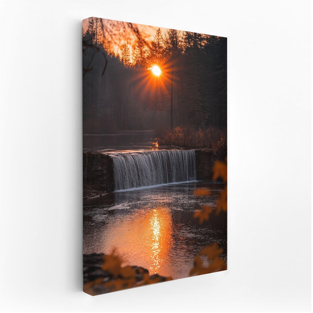Golden Waterfall of Autumn Wonders