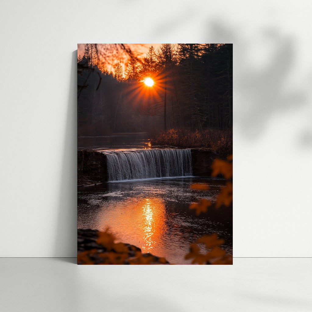 Golden Waterfall of Autumn Wonders