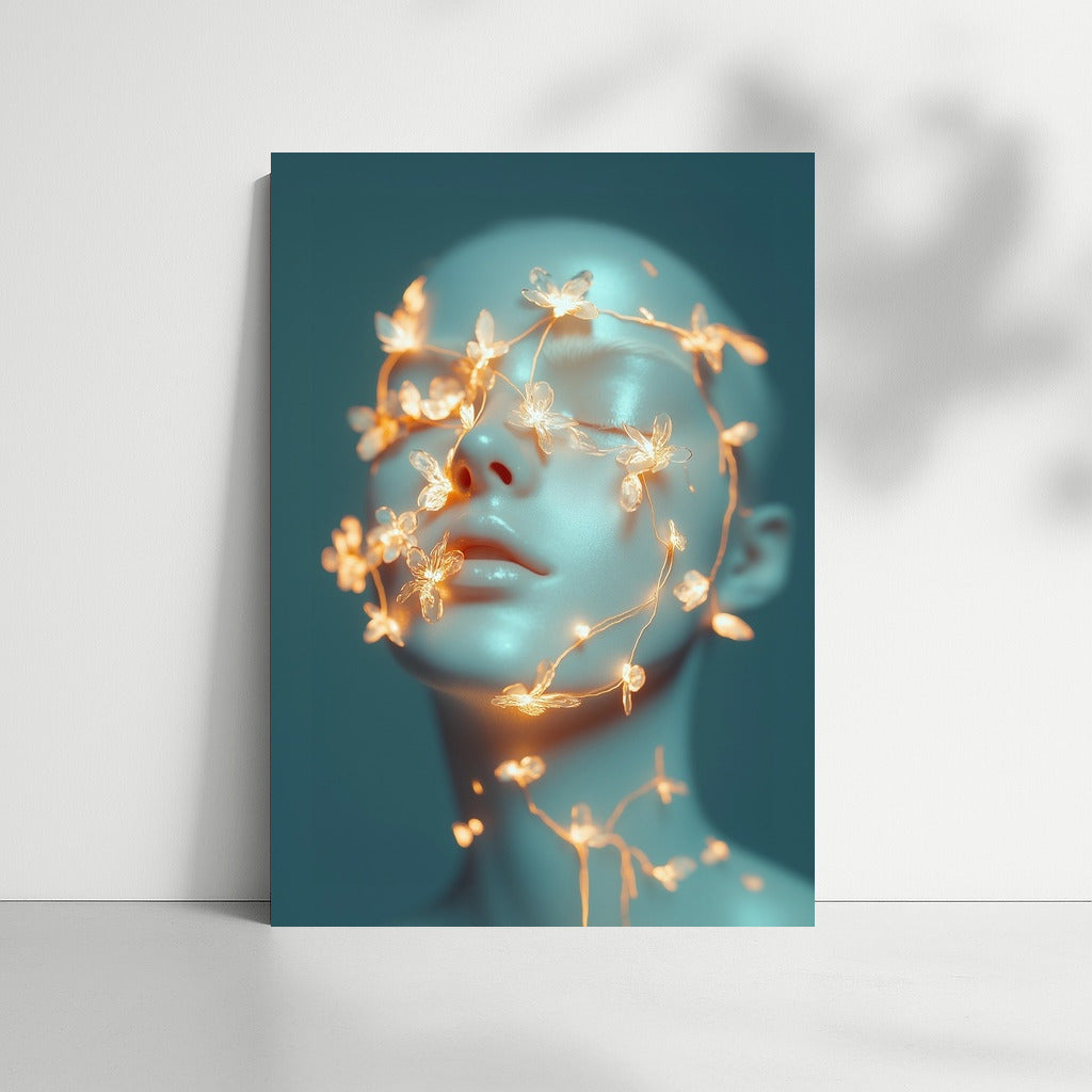 Bright dreams in a floral frame