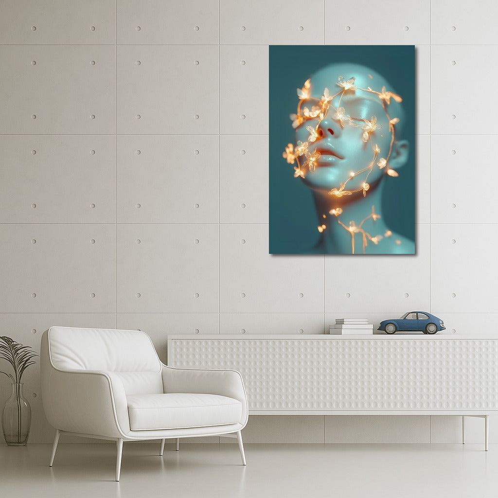 Bright dreams in a floral frame