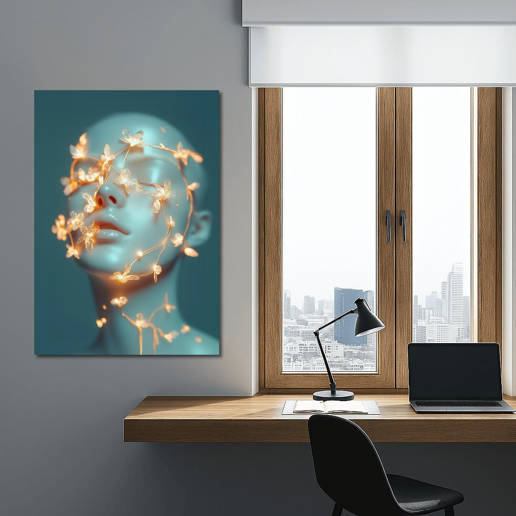 Bright dreams in a floral frame