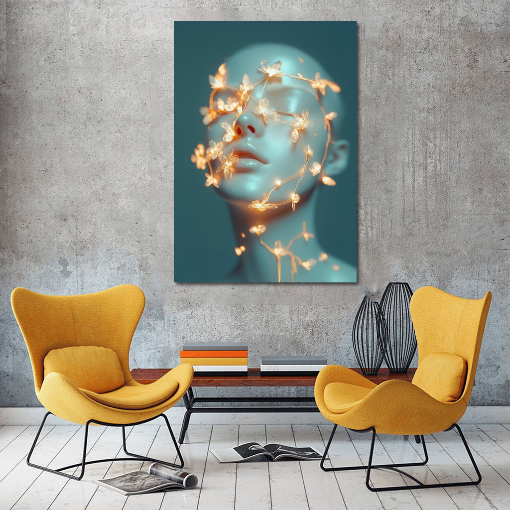 Bright dreams in a floral frame
