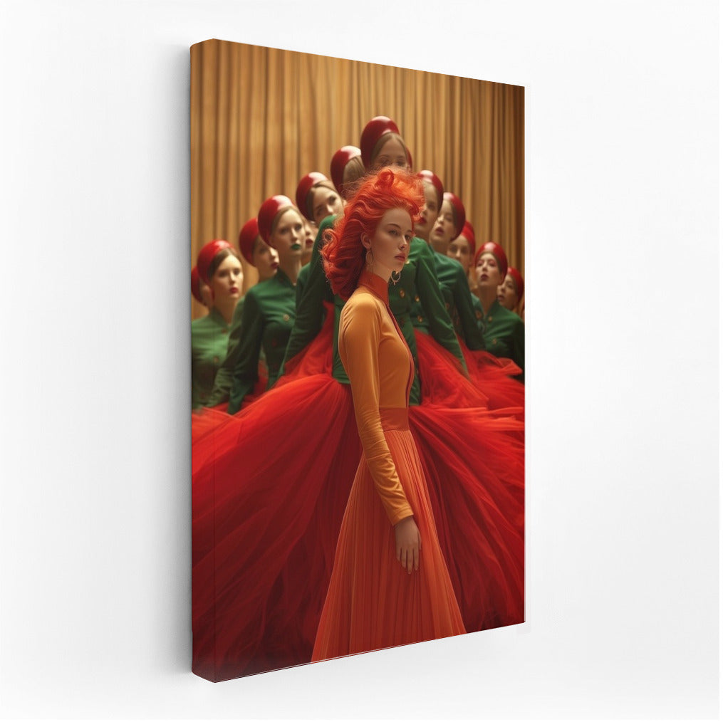 Orange Muse in Scarlet Dreams