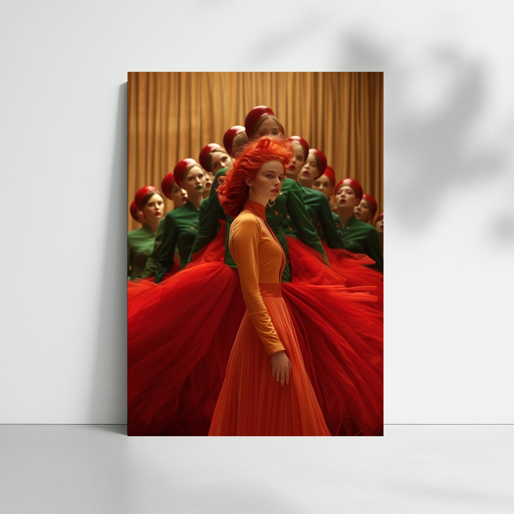 Orange Muse in Scarlet Dreams