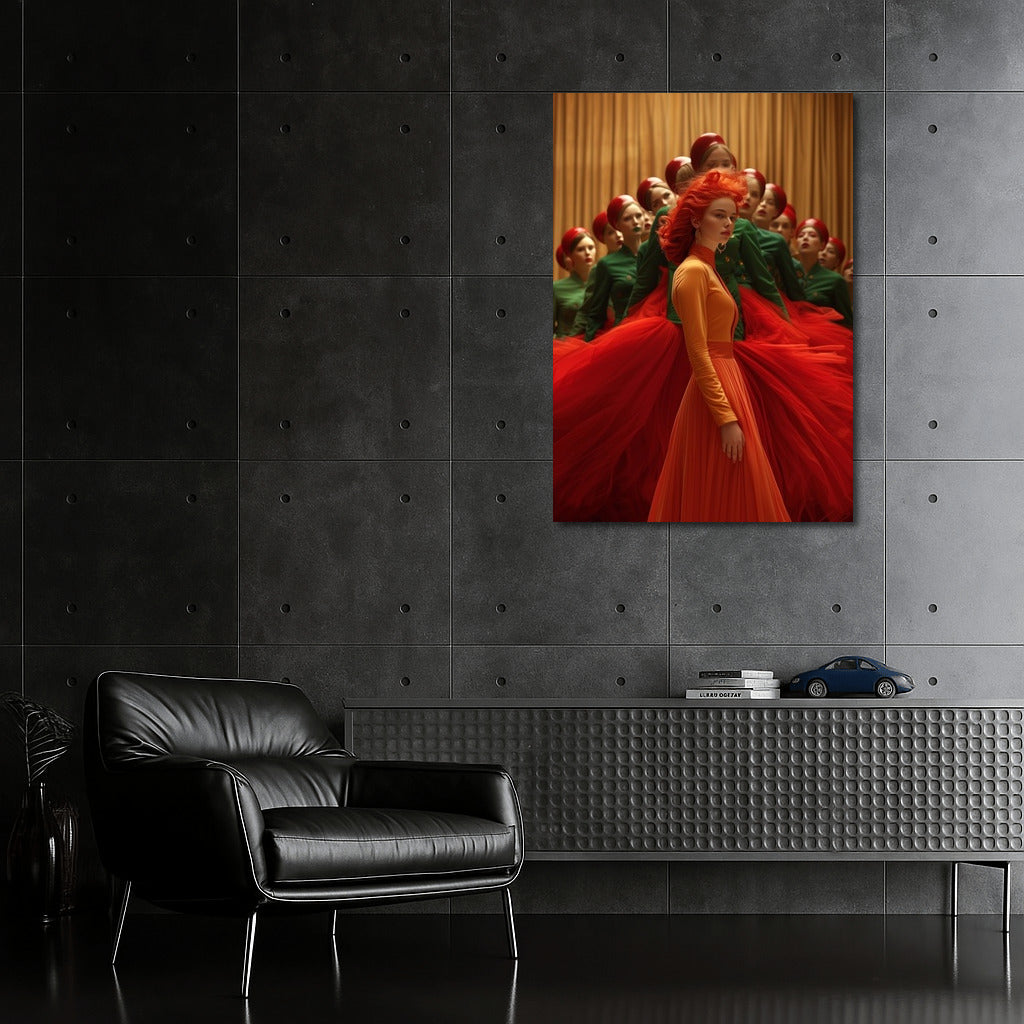 Orange Muse in Scarlet Dreams