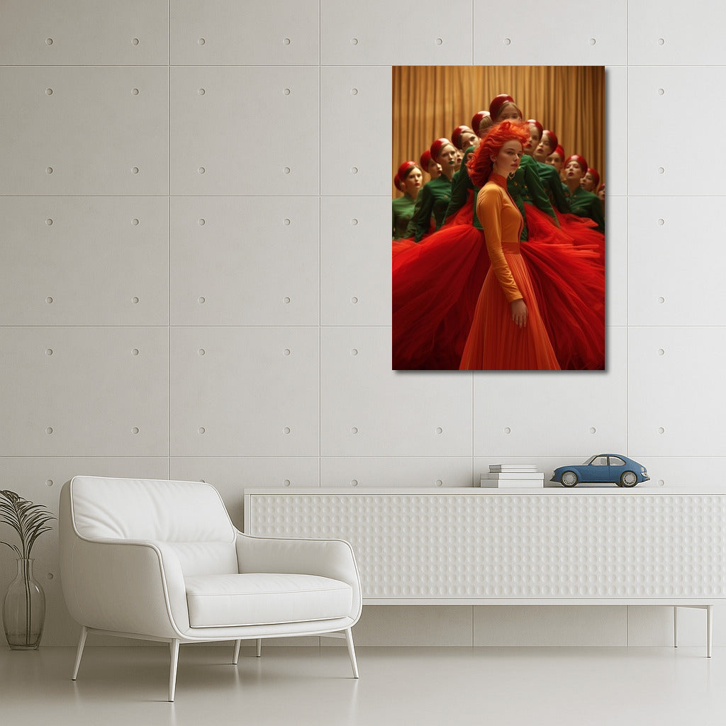 Orange Muse in Scarlet Dreams
