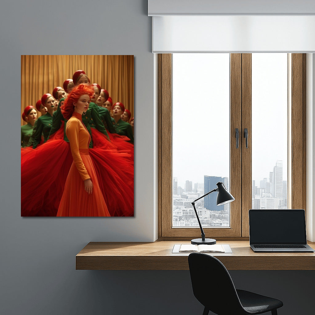 Orange Muse in Scarlet Dreams