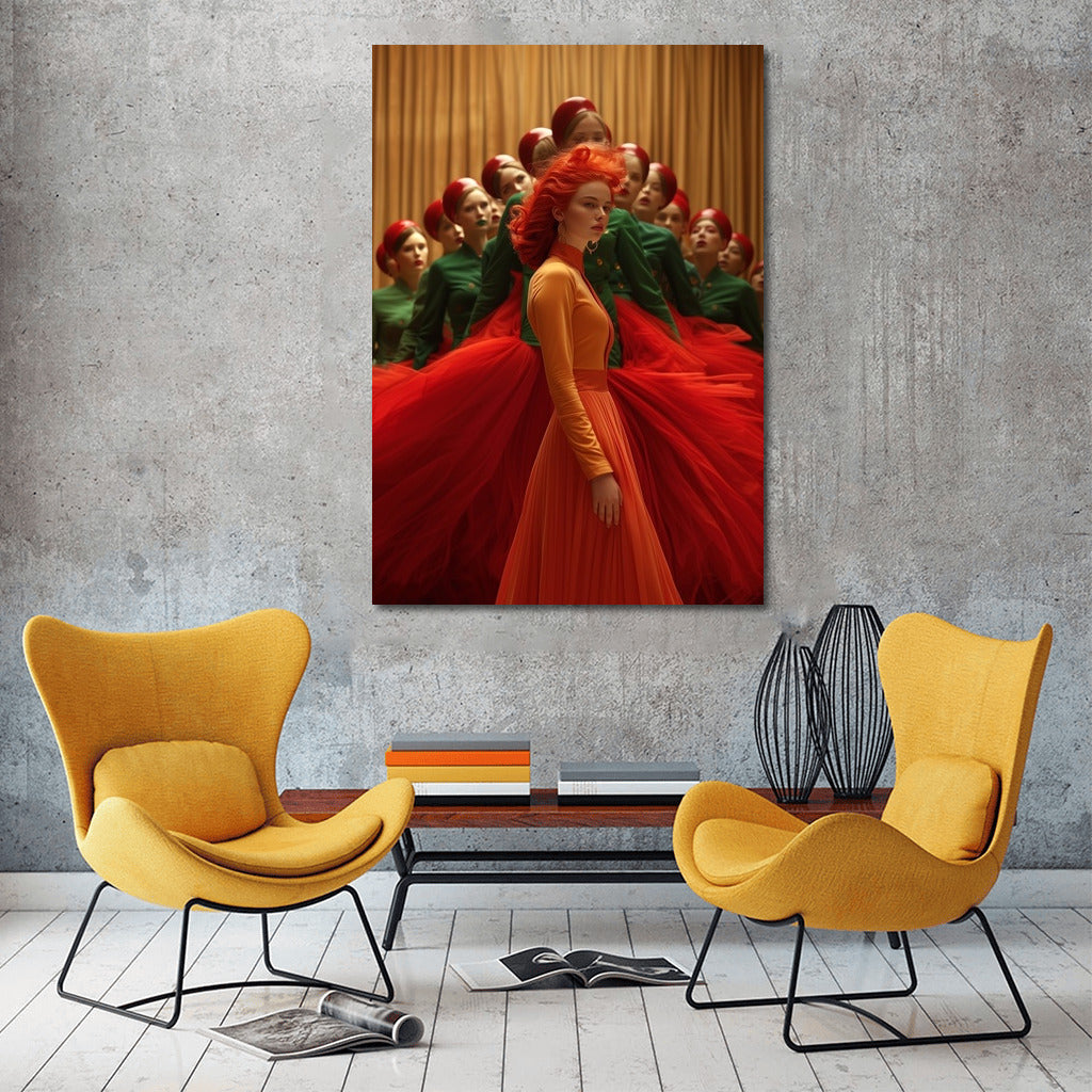 Orange Muse in Scarlet Dreams