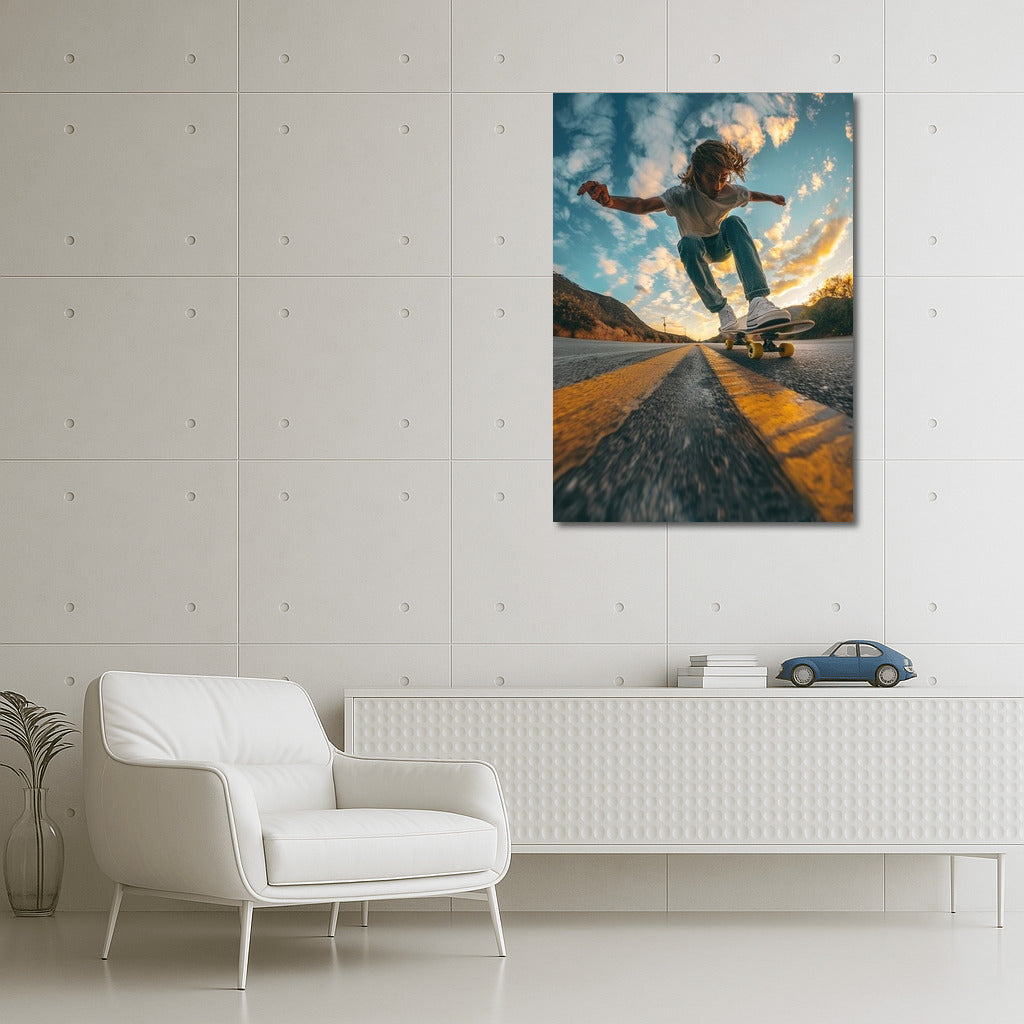 Golden Flight of the Skater Girl