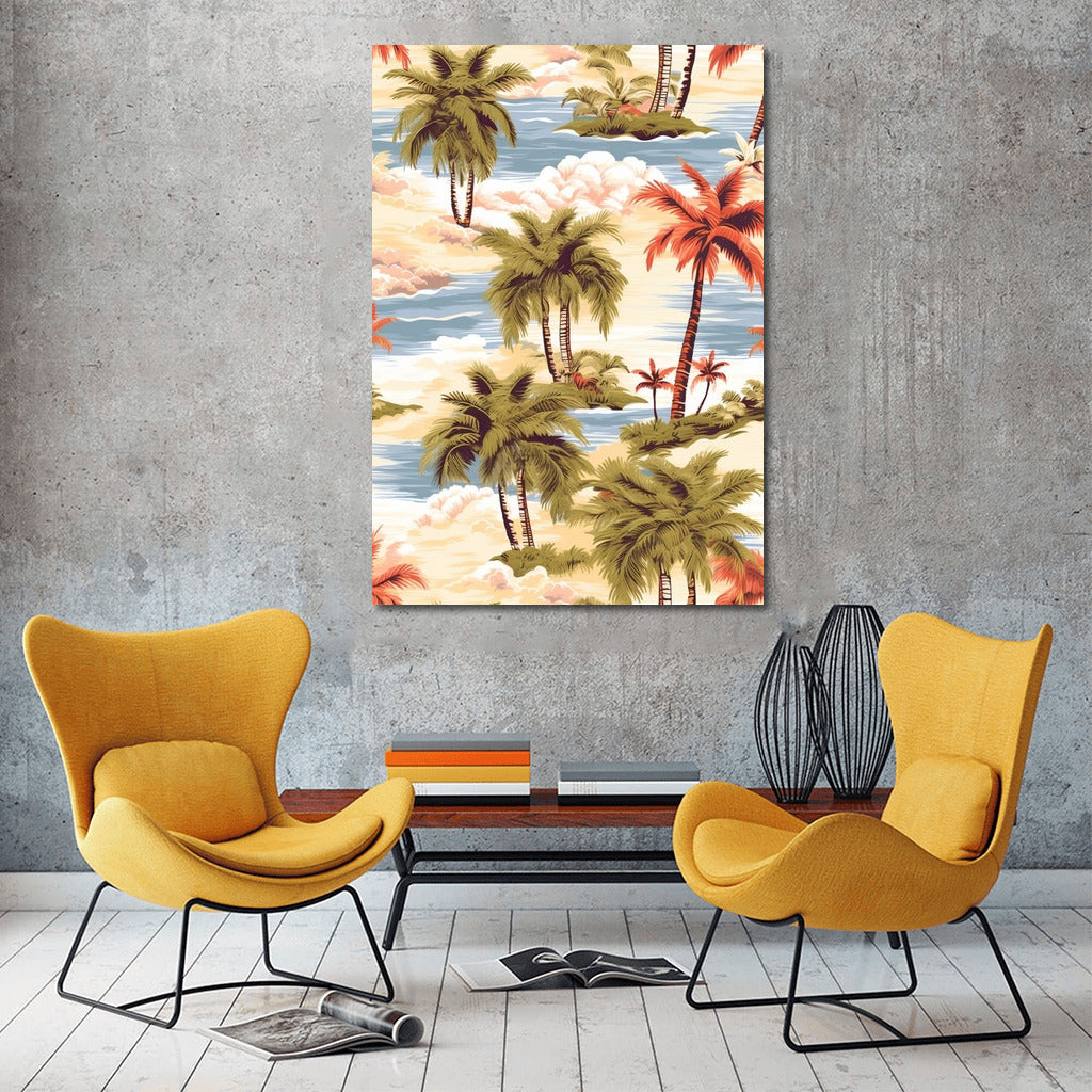 Palm Waltz Under the Cloud Dome