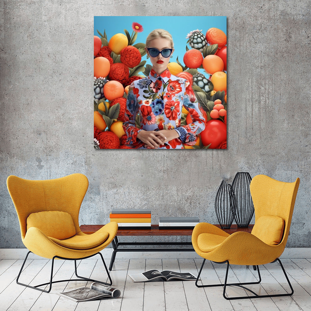 Fruit Symphony in Flowers