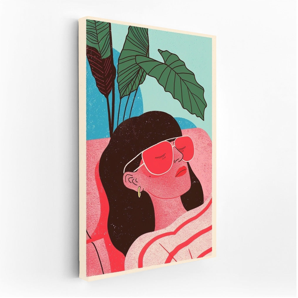 Glow Under the Leaves: The Girl with Glasses
