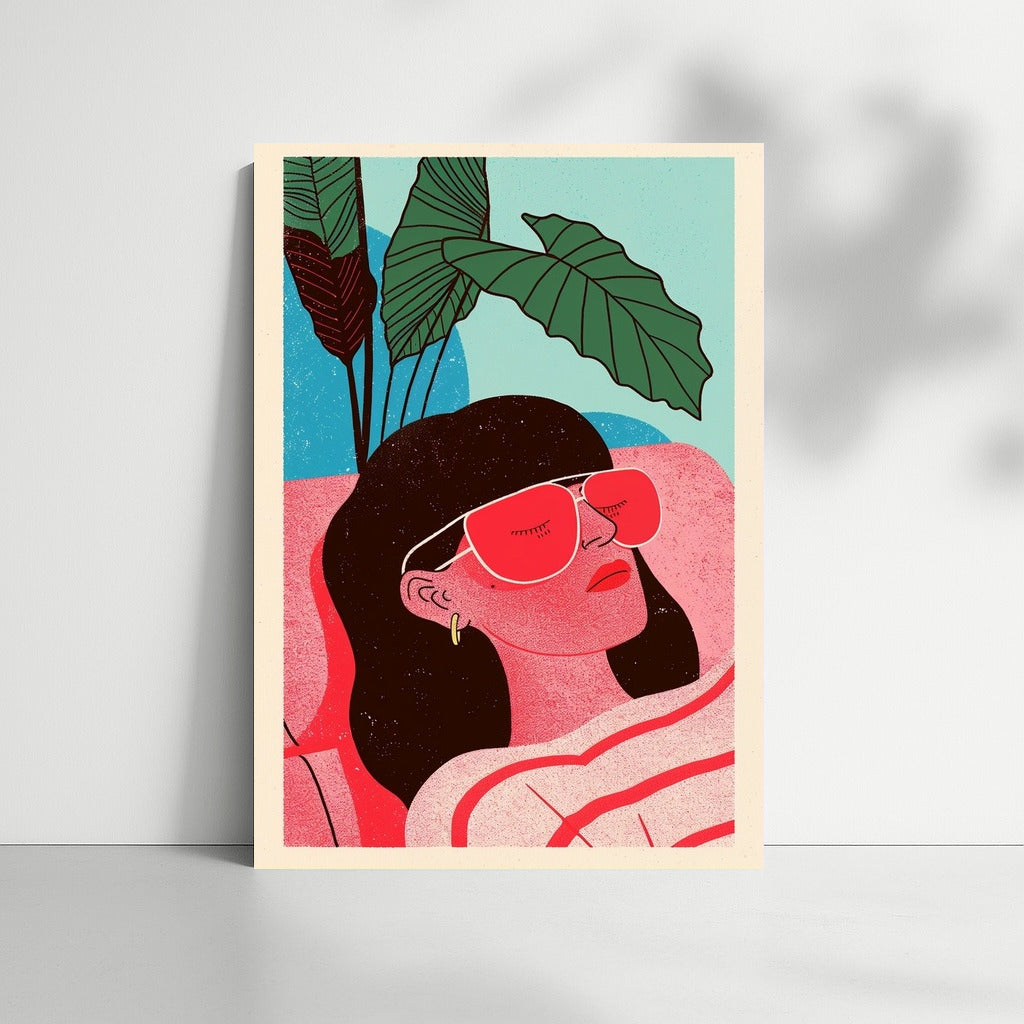 Glow Under the Leaves: The Girl with Glasses