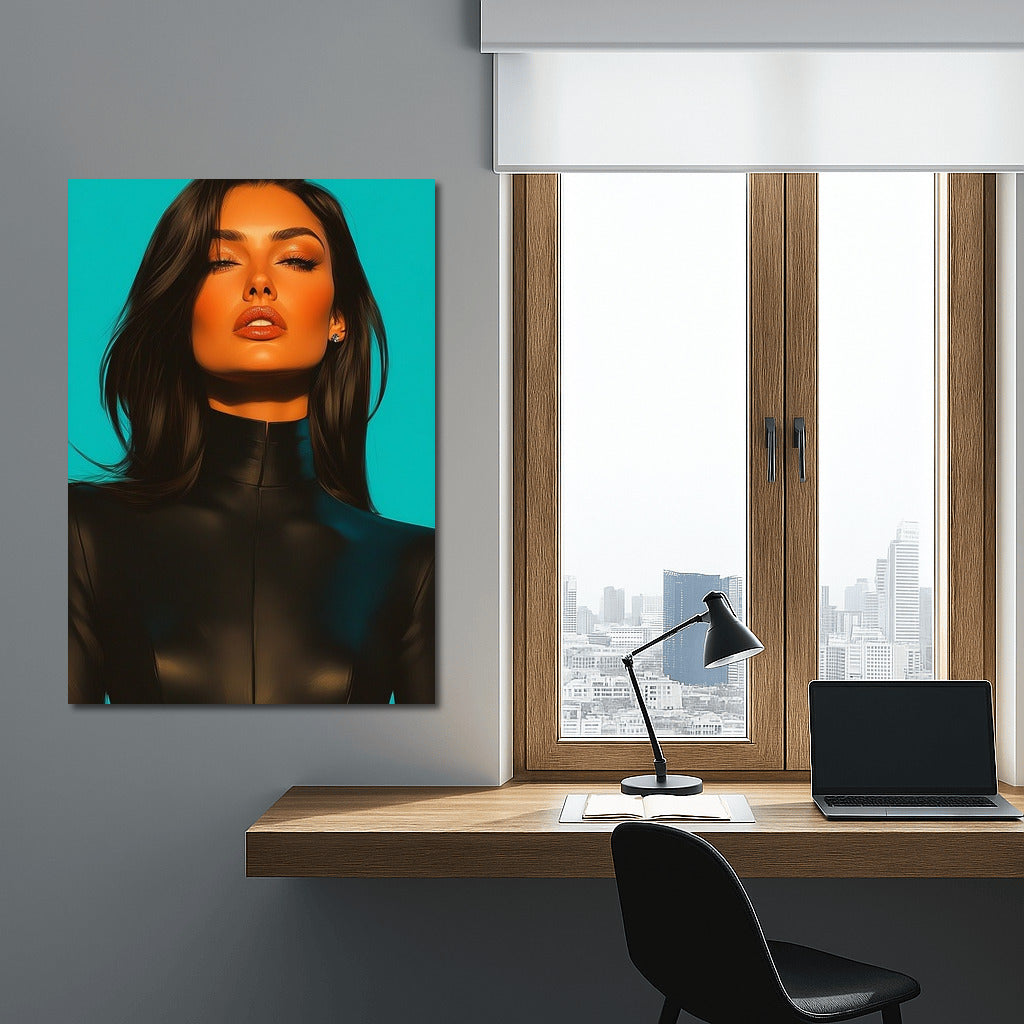Leather Muse in Bright Lights