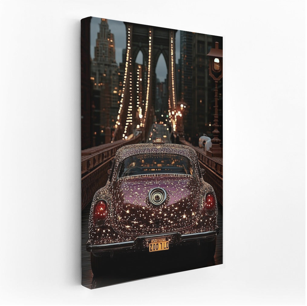 Night Voyage: Retro Charm in City Lights