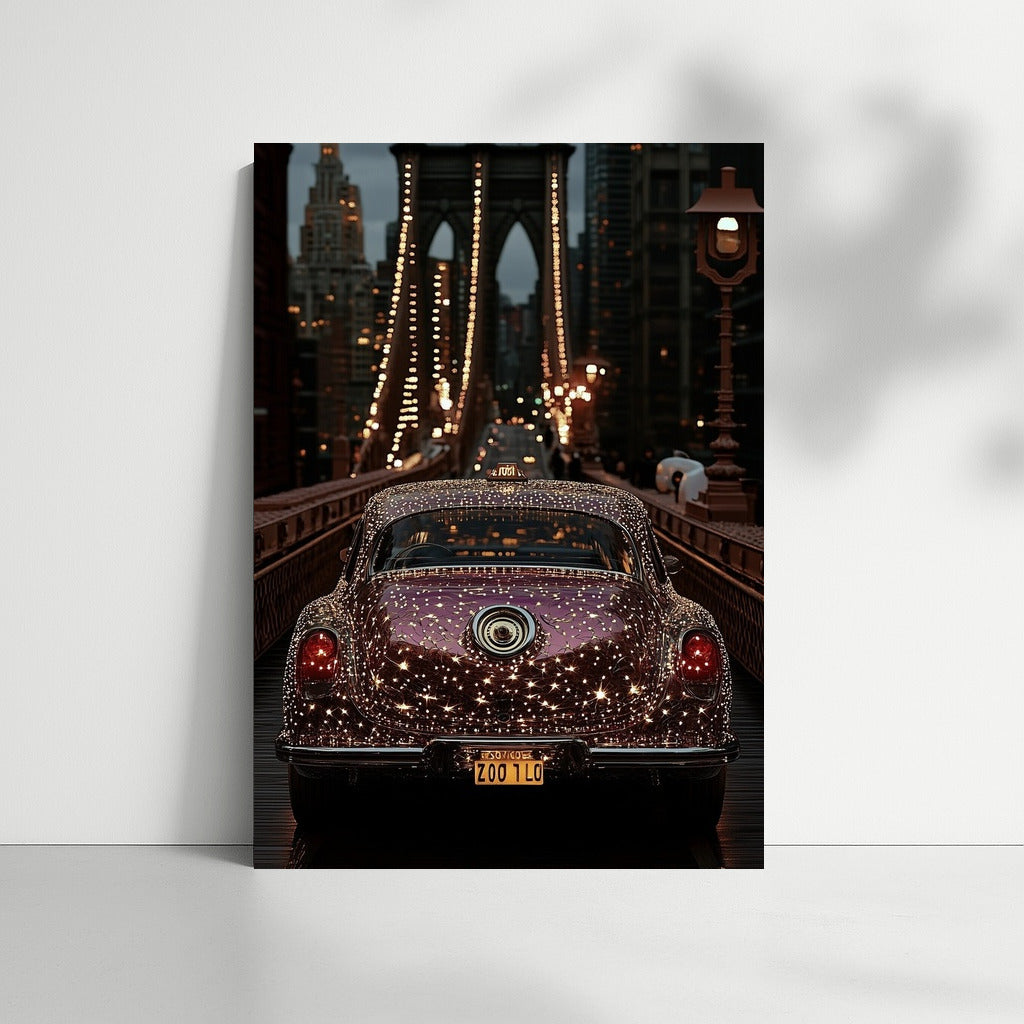 Night Voyage: Retro Charm in City Lights