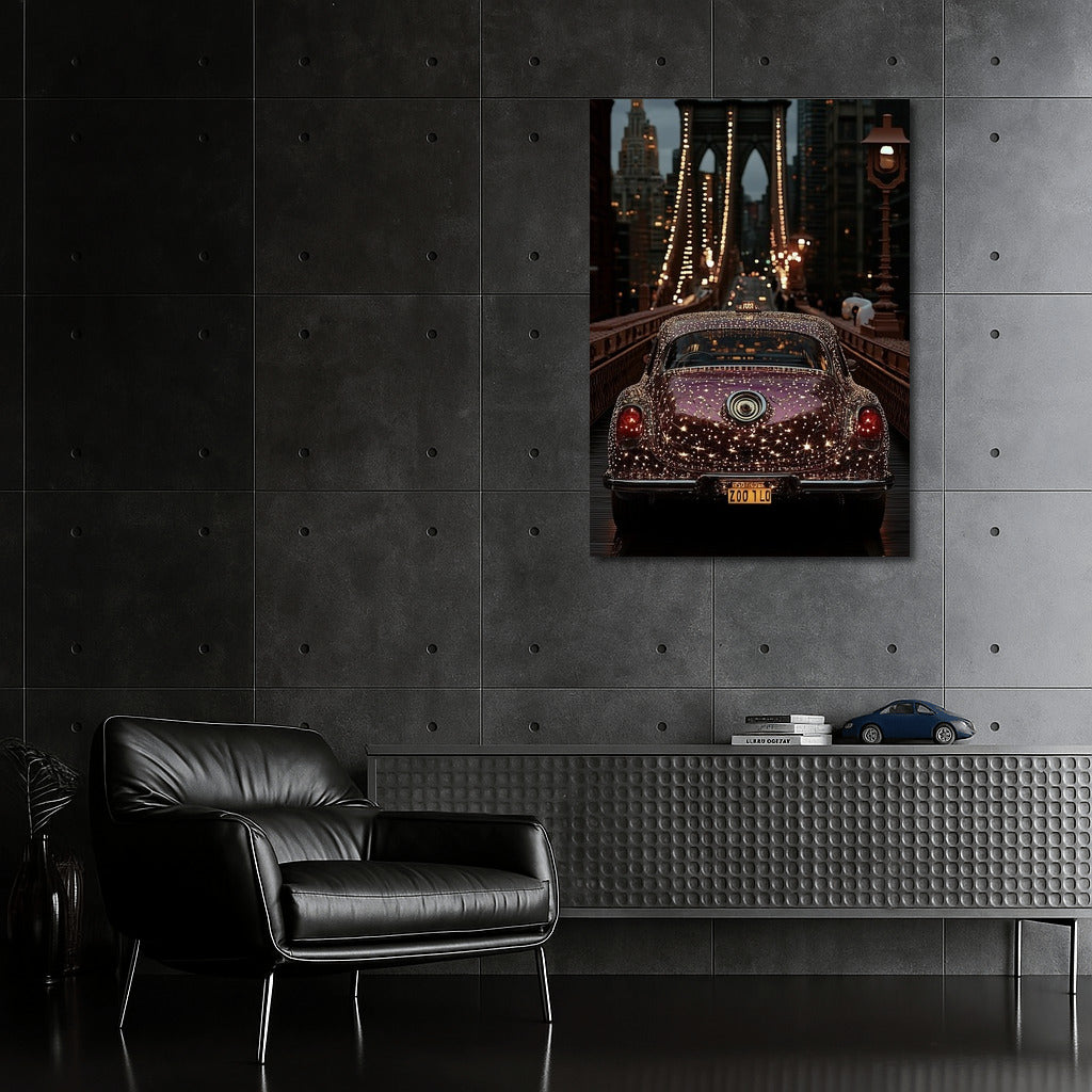 Night Voyage: Retro Charm in City Lights