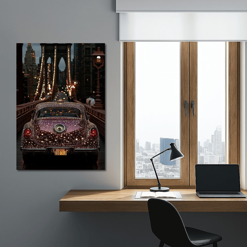 Night Voyage: Retro Charm in City Lights