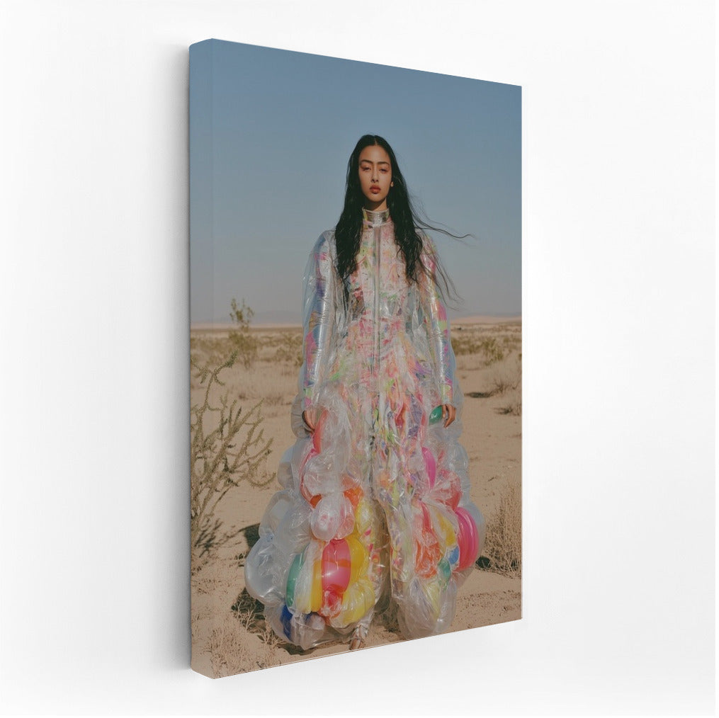 The Desert Muse in Bright Clothes