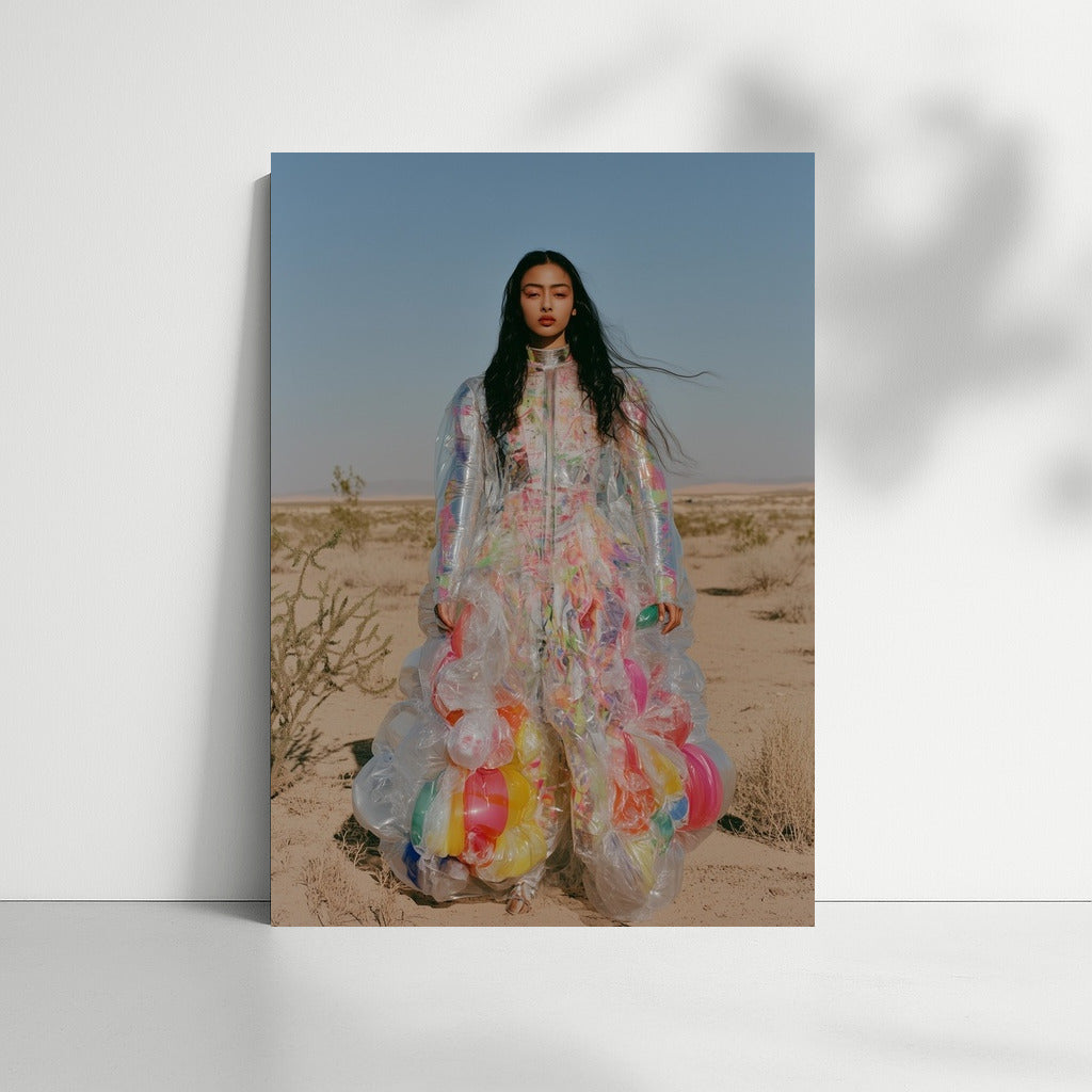 The Desert Muse in Bright Clothes