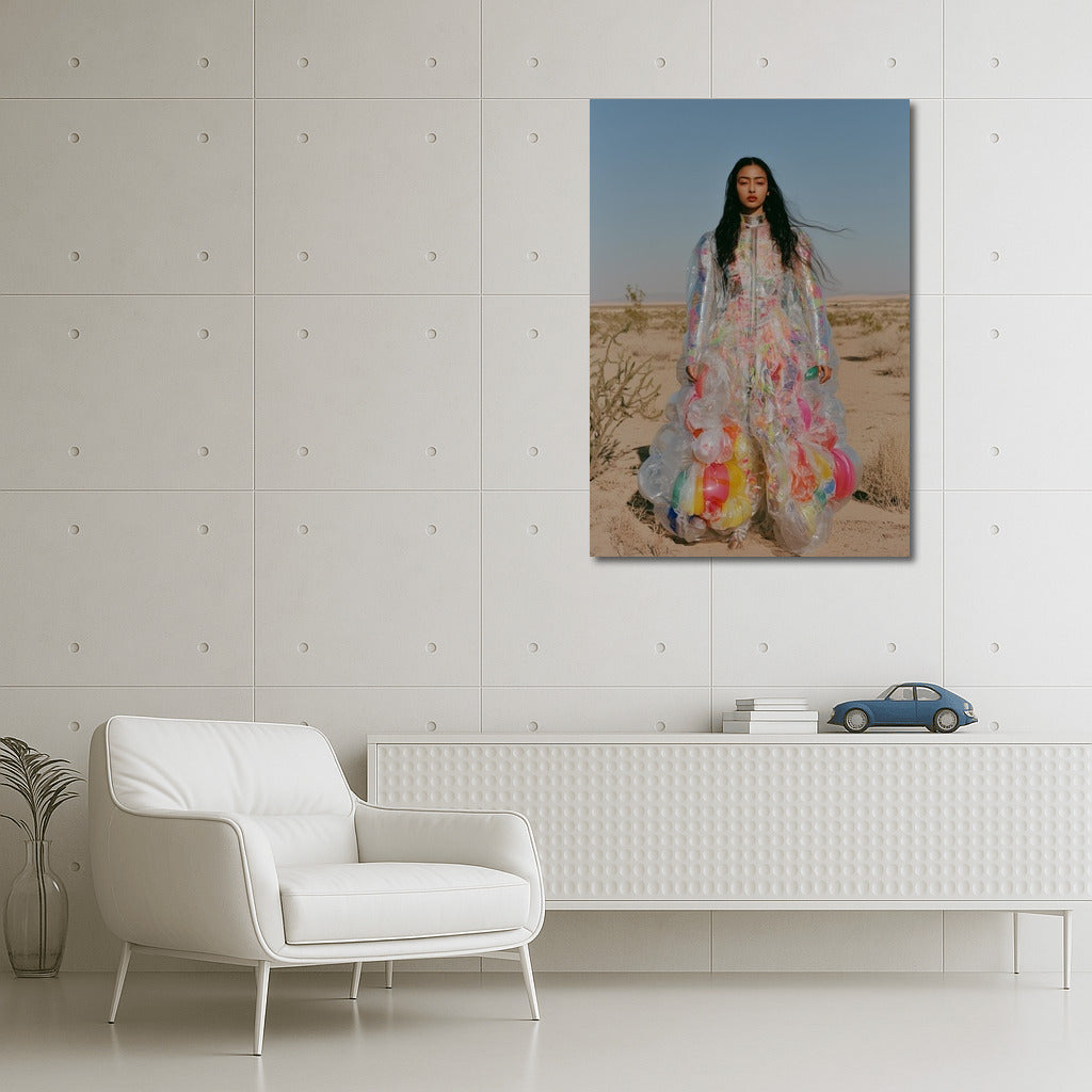 The Desert Muse in Bright Clothes