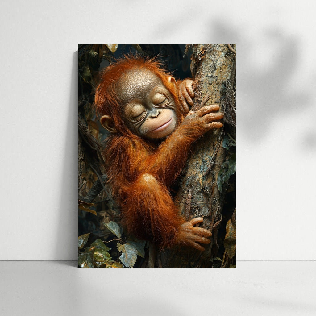Orangutan in the Embrace of the Forest