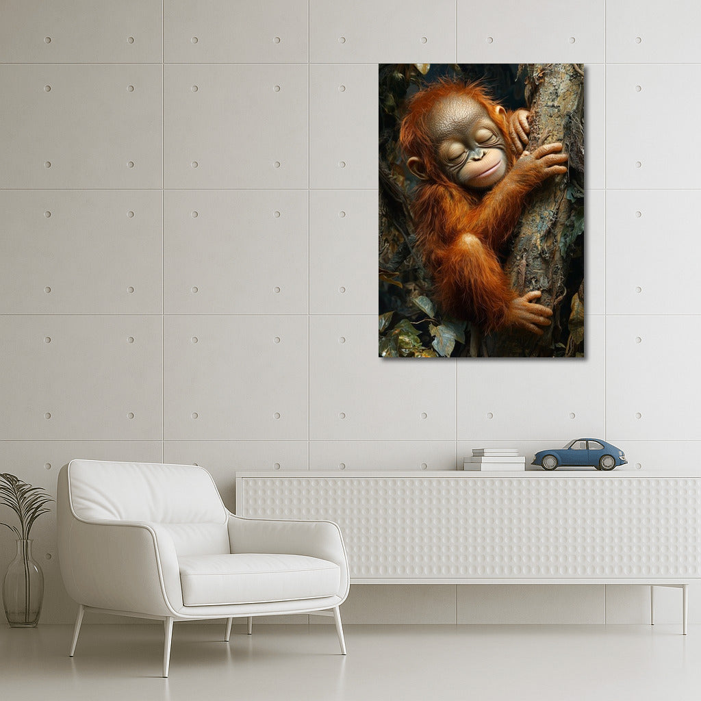 Orangutan in the Embrace of the Forest