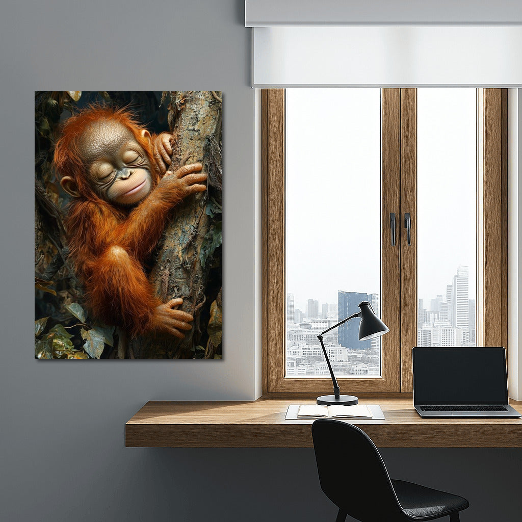 Orangutan in the Embrace of the Forest