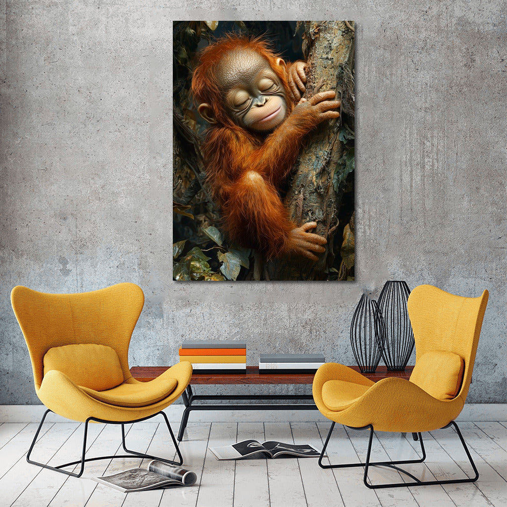 Orangutan in the Embrace of the Forest