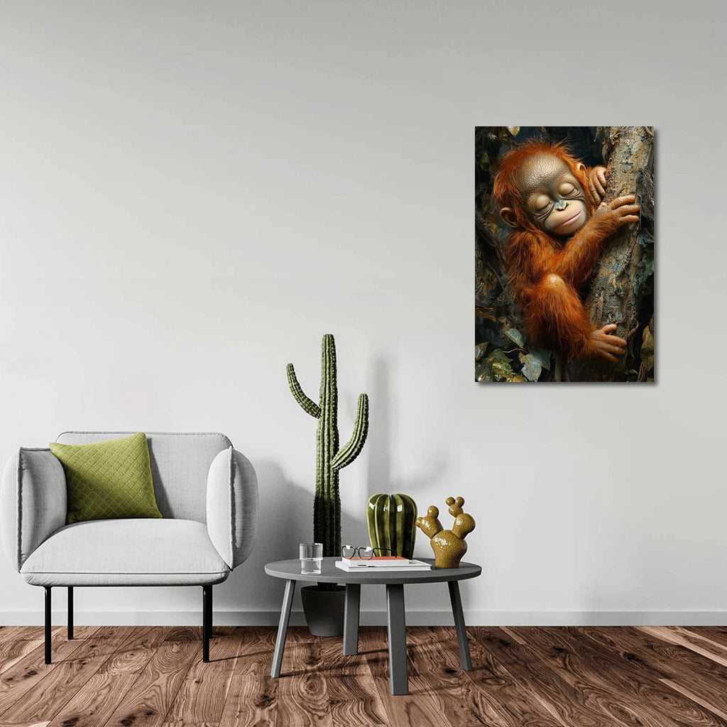 Orangutan in the Embrace of the Forest
